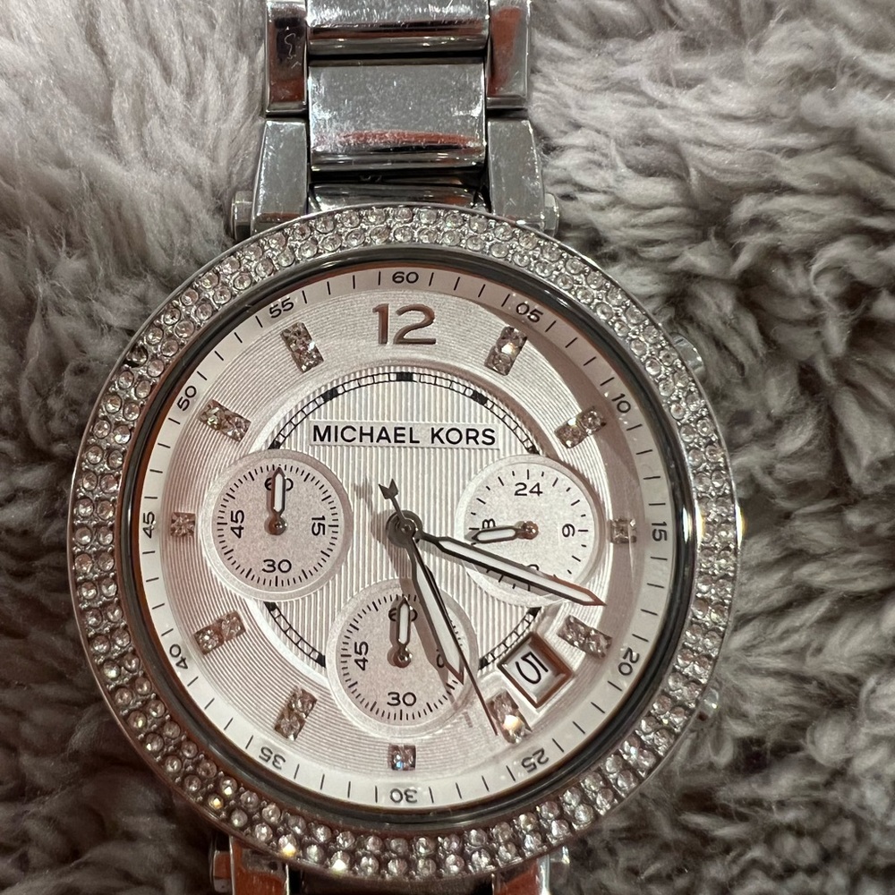 Michael Kors park silver-tone watch